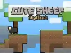 Spel Cute Skaap Skyblock aanlyn