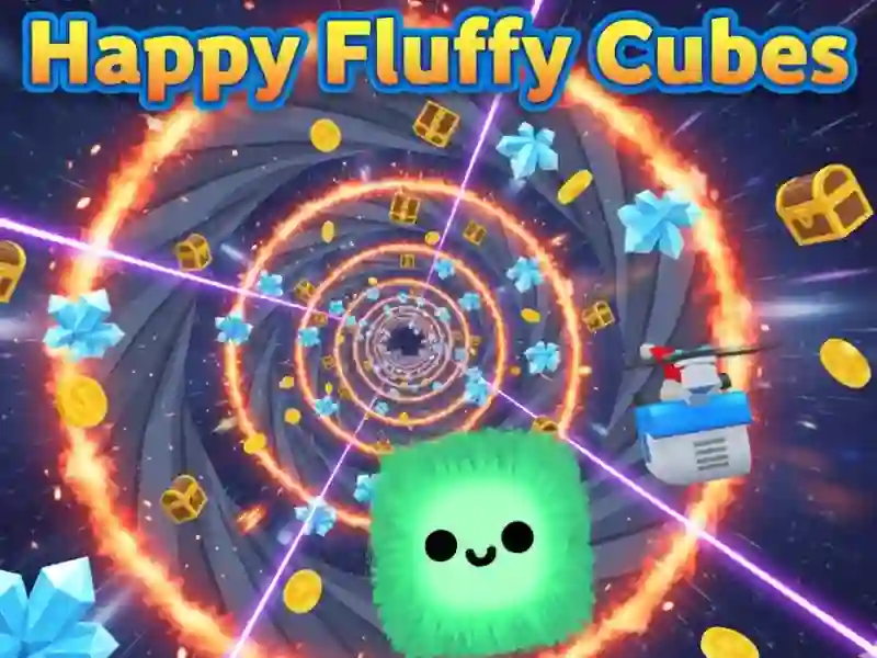 Spel Gelukkige Fluffy Cubes aanlyn