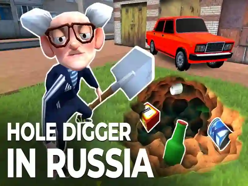 Spel Grawe 'n gat in Rusland aanlyn