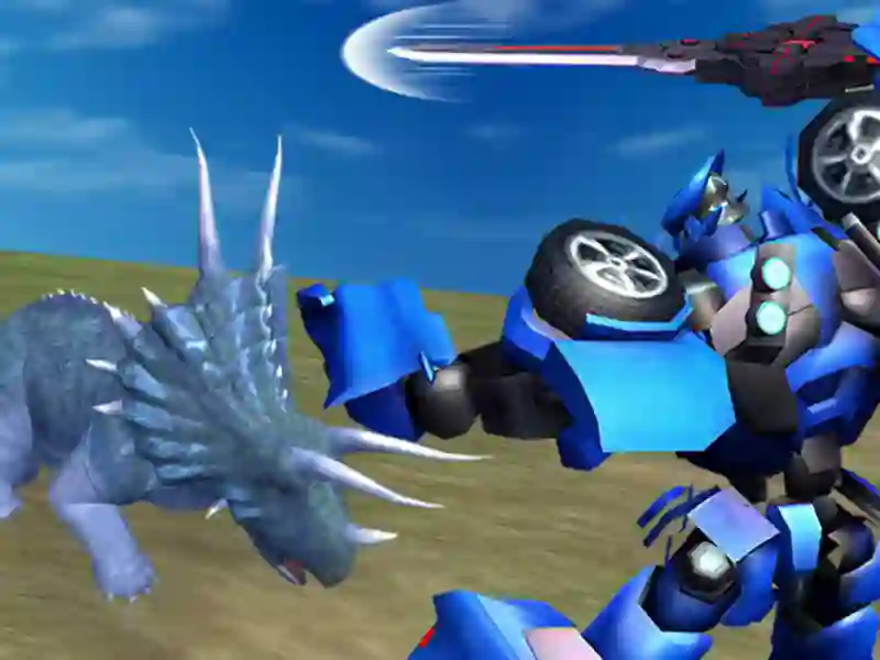 Spel Jurassic Dinosaur Mech Battle aanlyn