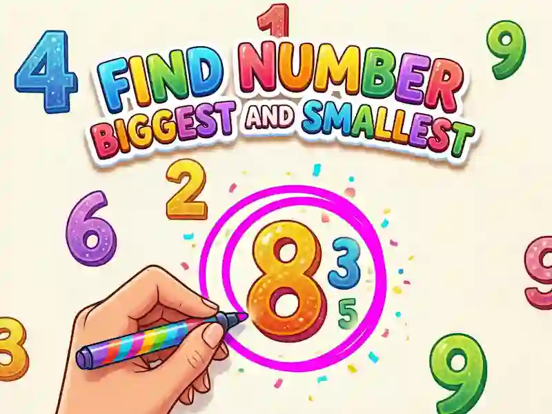 Spel Find Number Biggest and Smallest aanlyn