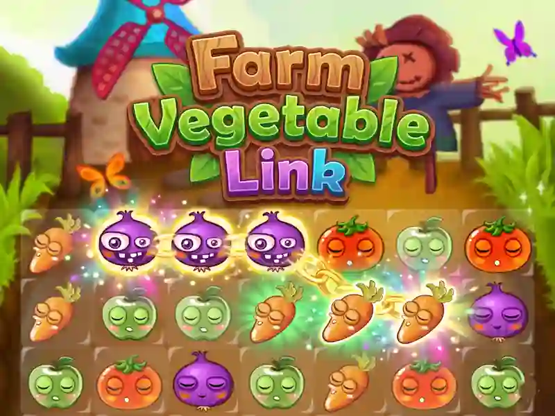Spel Farm Vegetable Link aanlyn