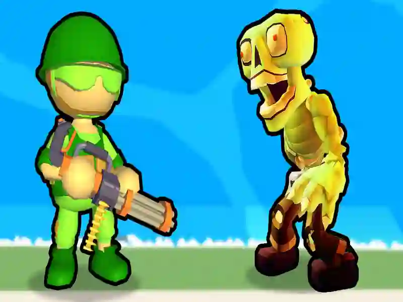 Spel Vernietiging van Stickman Zombie aanlyn