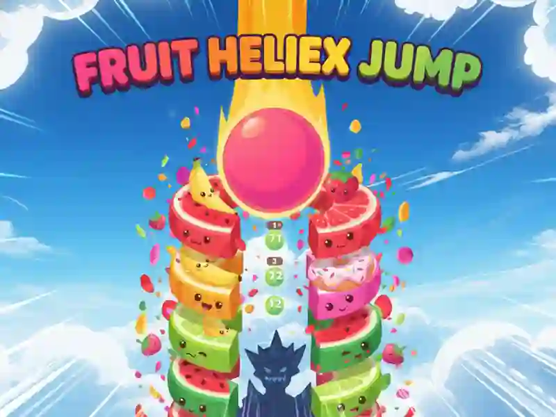 Spel Fruit Helix Jump aanlyn