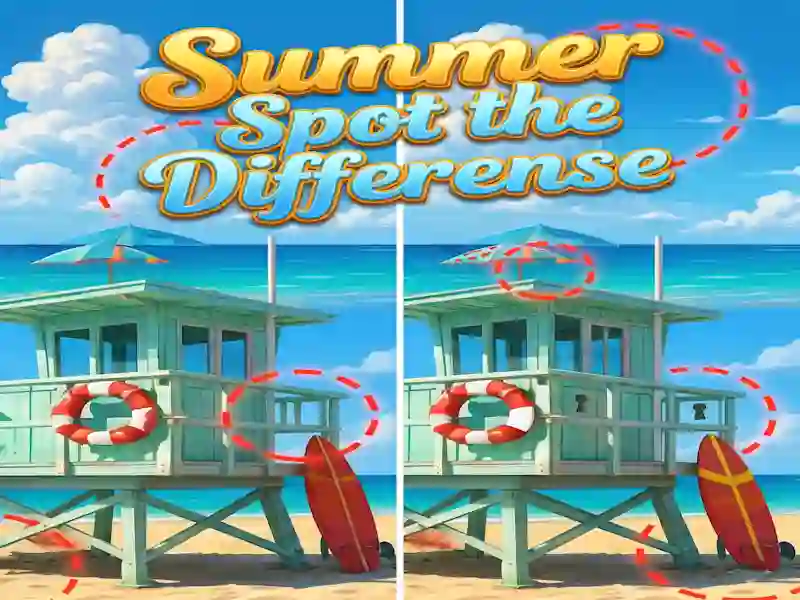 Spel Summer Spot the Differense aanlyn