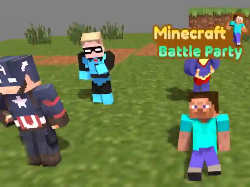 Spel Minecraft Battle Party aanlyn