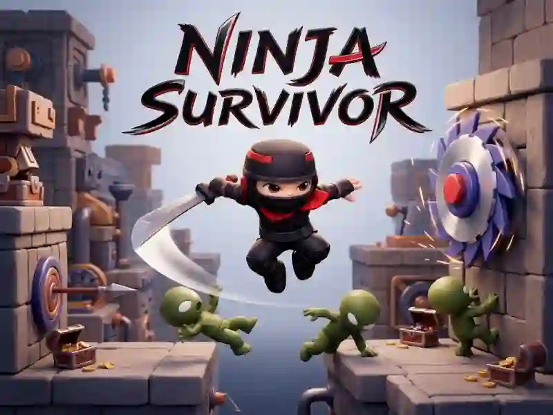 Spel Ninja Survivor aanlyn