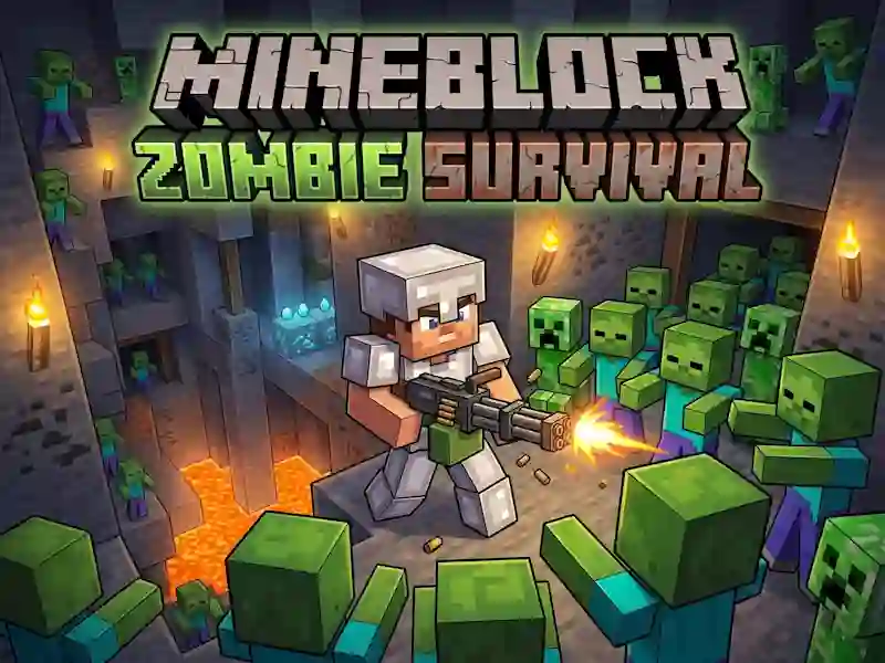 Spel Mineblock Zombie Survival aanlyn