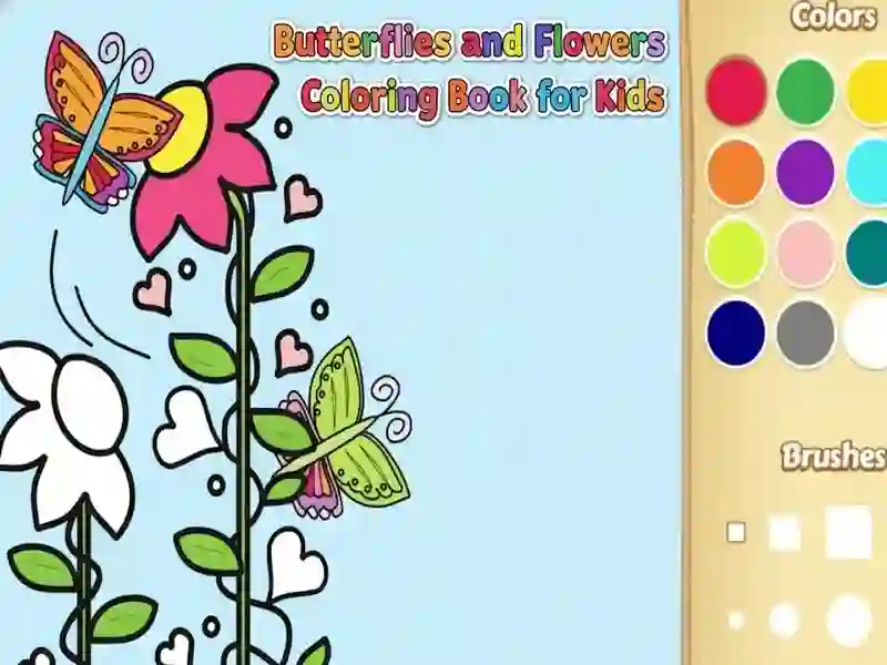 Spel Skoenlappers en blomme inkleurboek vir kinders aanlyn
