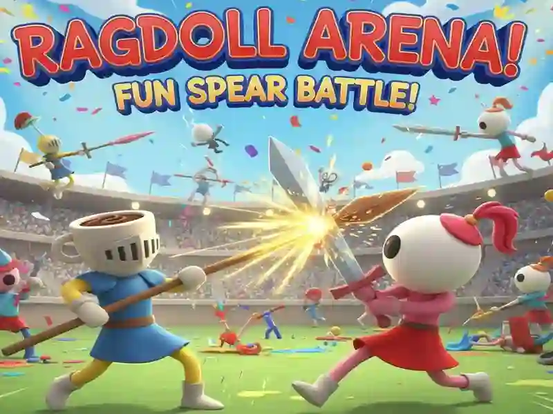 Spel Ragdoll Arena! Prettige Spear Battle! aanlyn