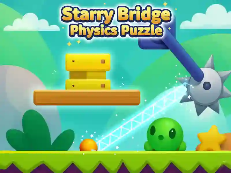Spel Starry Bridge Physics Puzzle aanlyn