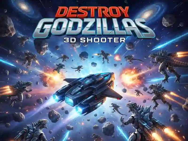 Spel Vernietig Godzillas: 3D Shooter aanlyn