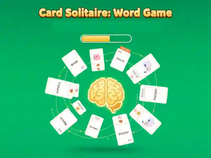 Spel Kaart Solitaire: Woordspel aanlyn