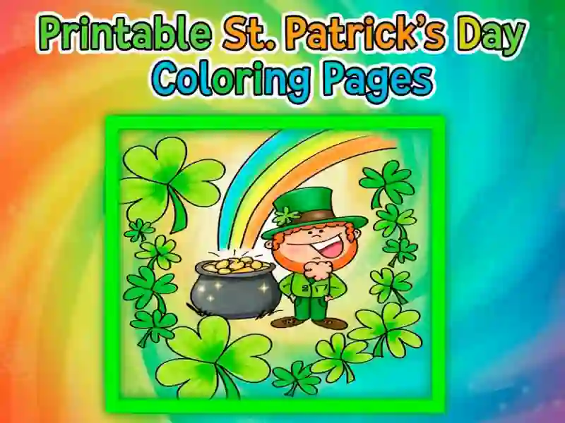 Spel Drukbare St Patricks Day-kleurbladsye aanlyn