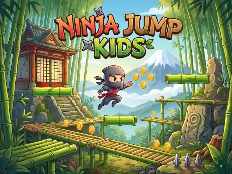 Spel Ninja Jump Kids aanlyn