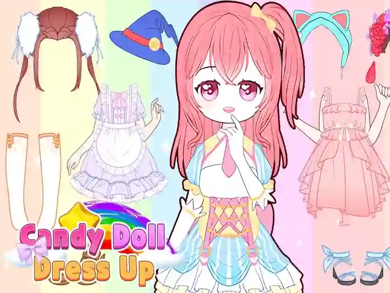Spel Candy Doll Dress Up aanlyn