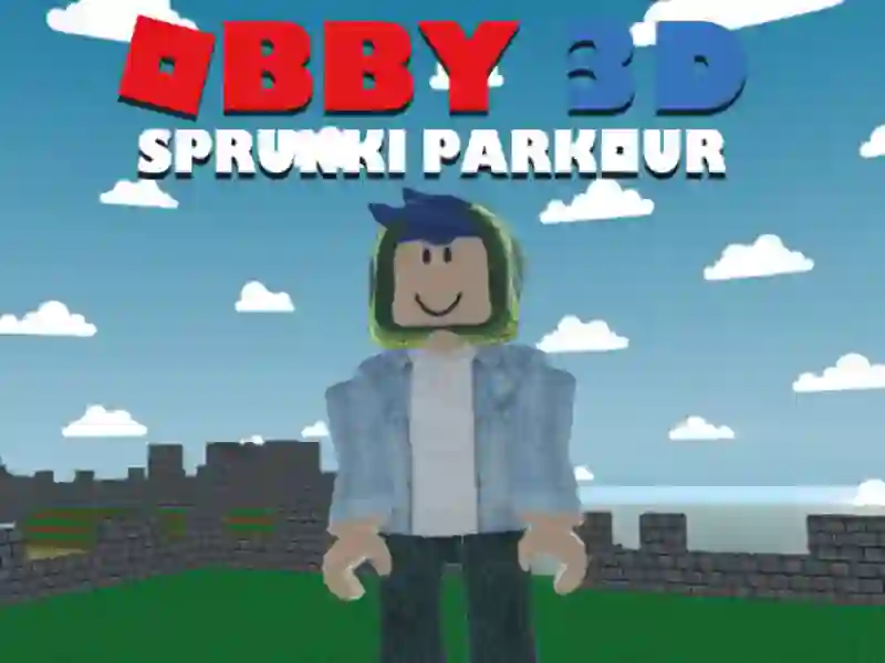 Spel OBBY 3D SPRUNKI PARKOUR aanlyn