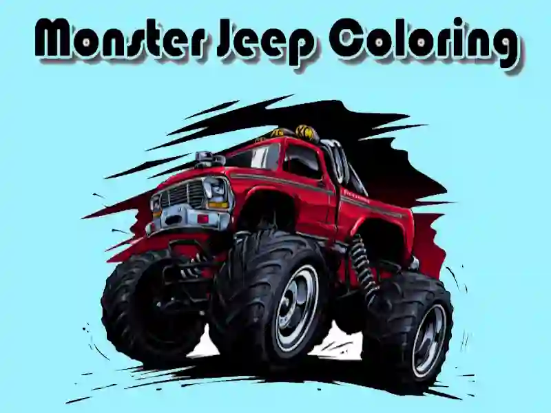 Spel Monster jeep kleur aanlyn