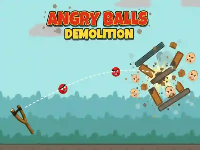 Spel Angry Balls Demolition aanlyn