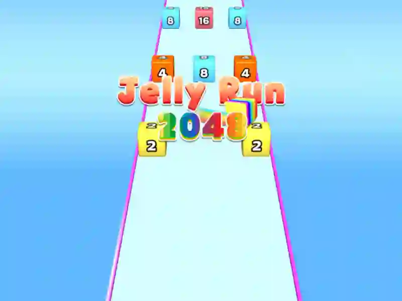 Spel Jelly Run 2048 aanlyn