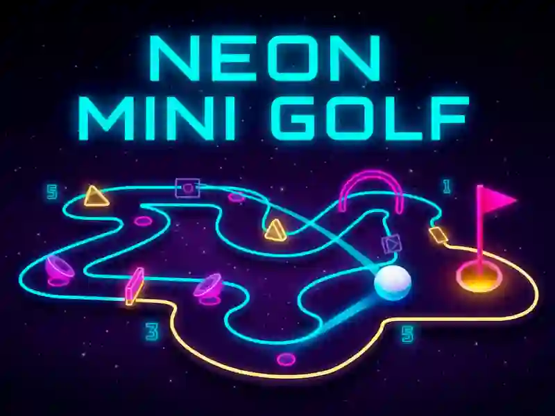 Spel Neon Mini Golf aanlyn
