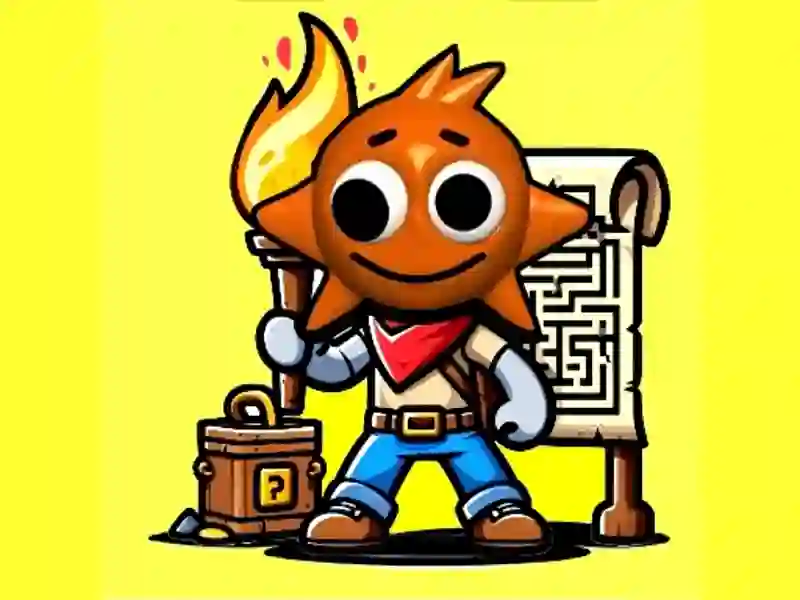 Spel Sprunki fakkels doolhof aanlyn