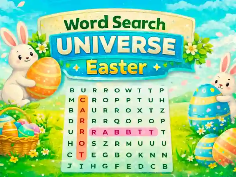 Spel Word Search Universe Easter aanlyn