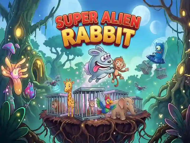 Spel Super Alien Rabbit aanlyn