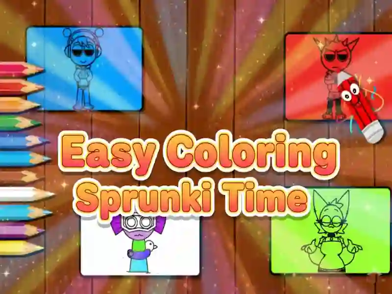 Spel Maklike inkleur Sprunki Time aanlyn