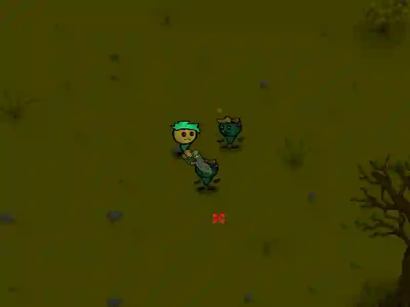 Spel Zombies en gewere aanlyn