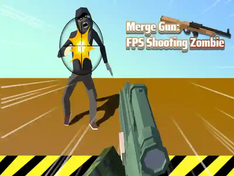 Spel Merge Gun FPS skiet zombie aanlyn