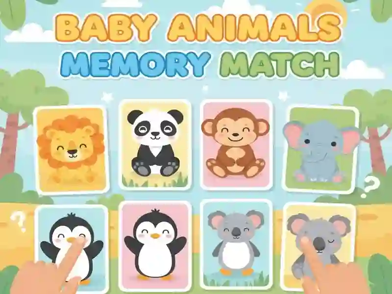 Spel Baby Animals Memory Match aanlyn Spel Baby Animals Memory Match aanlyn
