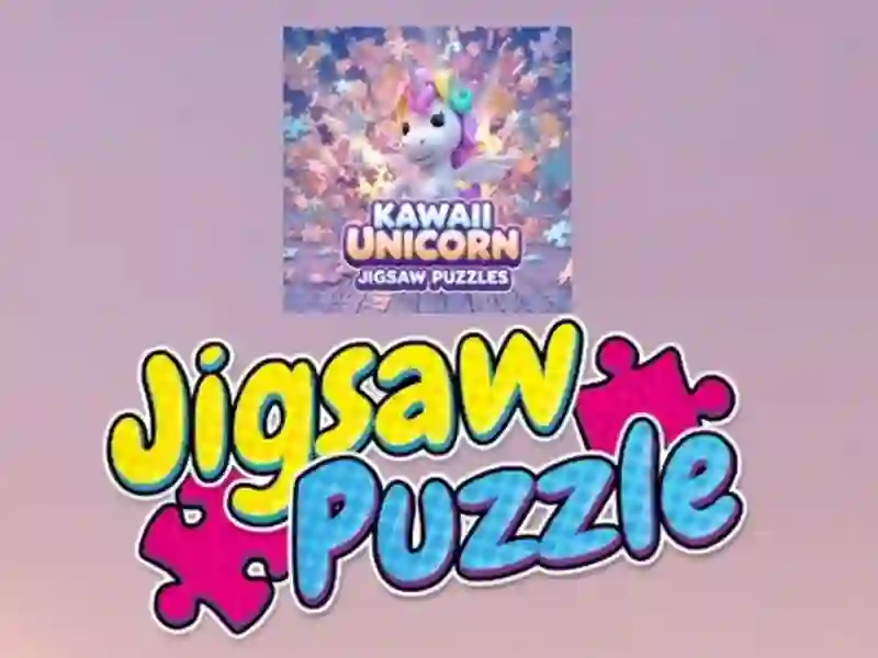 Spel Kawaii Unicorn Jigsaw-legkaarte aanlyn