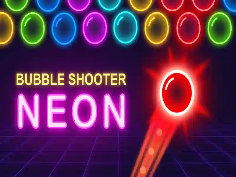 Spel Bubble Shooter Neon aanlyn