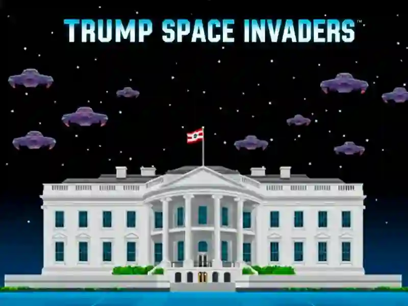 Spel Trump Space Invaders aanlyn
