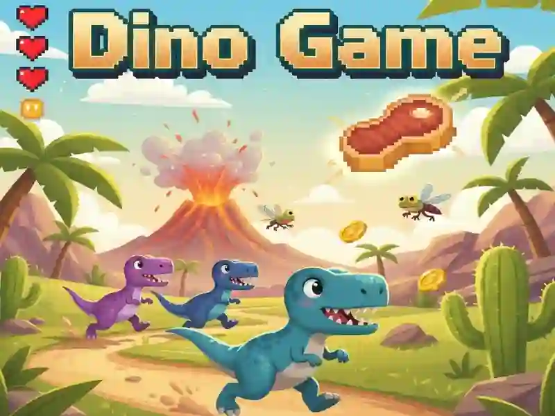 Spel Dino-speletjie aanlyn