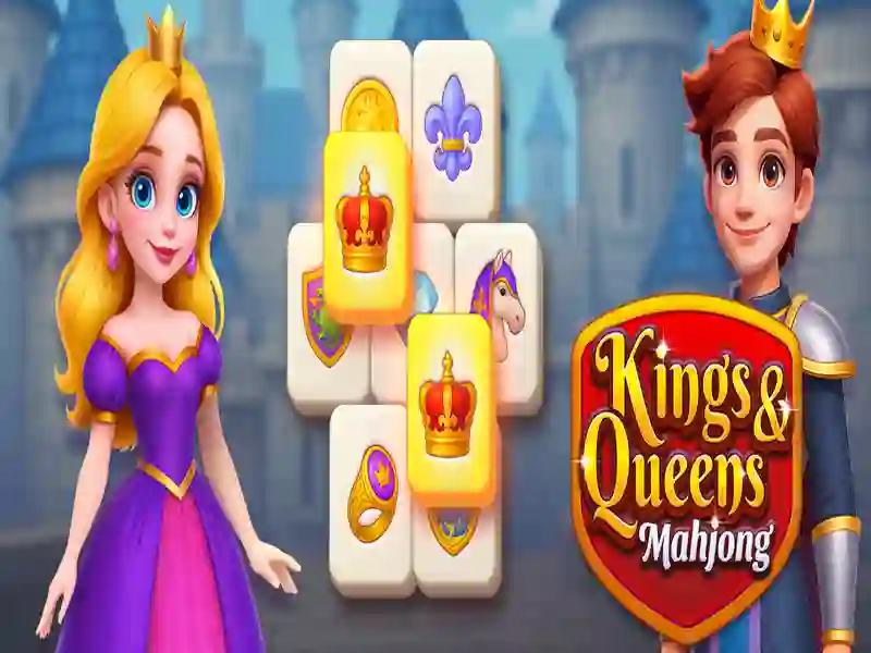 Spel Kings en Queens Mahjong aanlyn