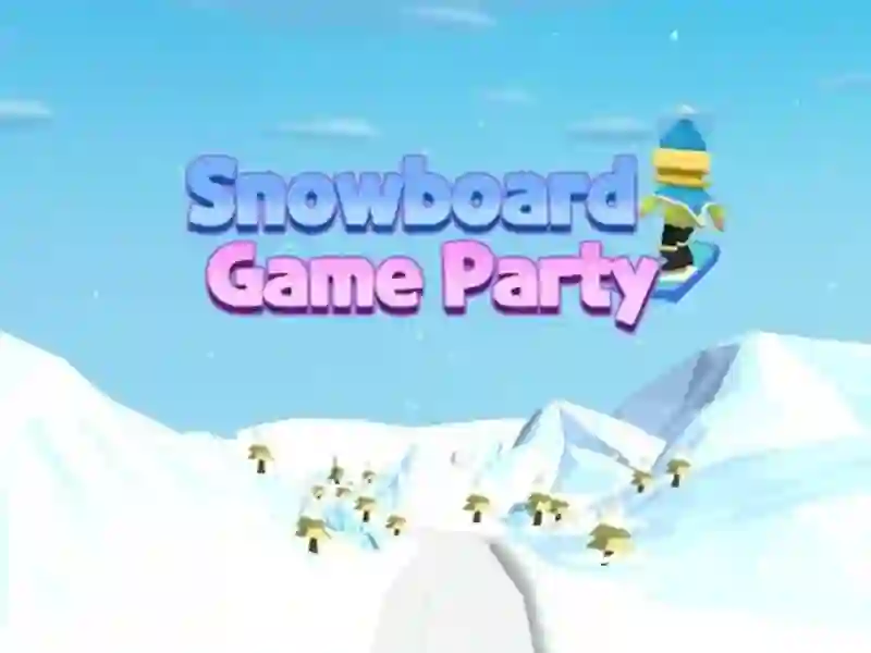 Spel Snowboard Game Party aanlyn