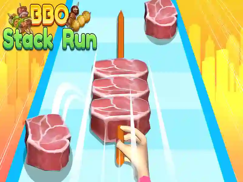 Spel BBQ Stack Run aanlyn Spel BBQ Stack Run aanlyn