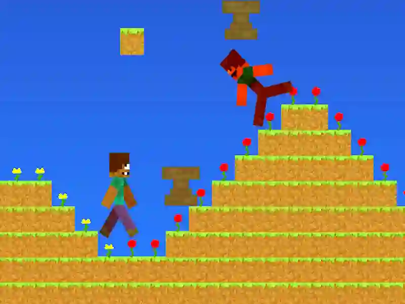 Spel Noob vs pro maar aambeeld reën minecraft aanlyn