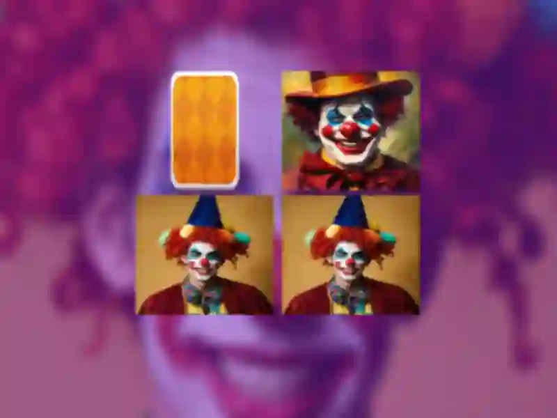 Spel Clown Memory Match aanlyn
