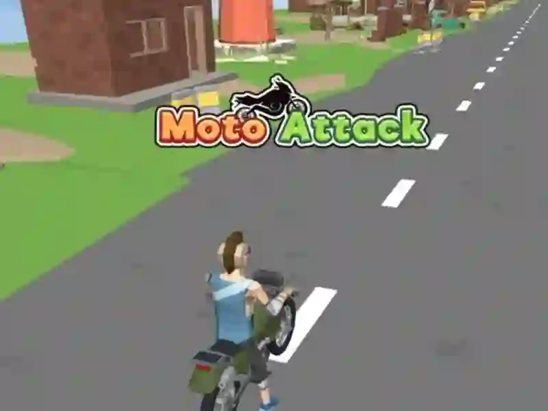 Spel Moto-aanval aanlyn
