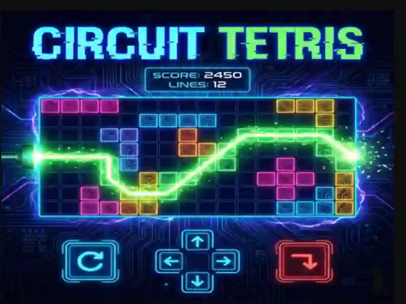 Spel Circuit Tetris aanlyn