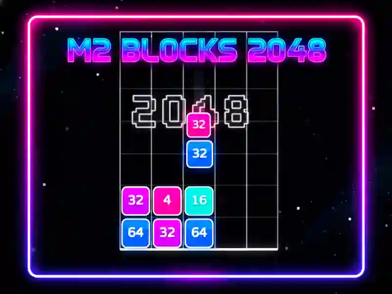 Spel M2-blokke 2048 aanlyn