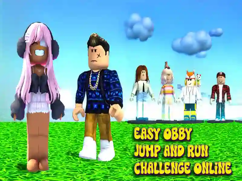 Spel Maklike Obby Jump and Run Challenge Online aanlyn