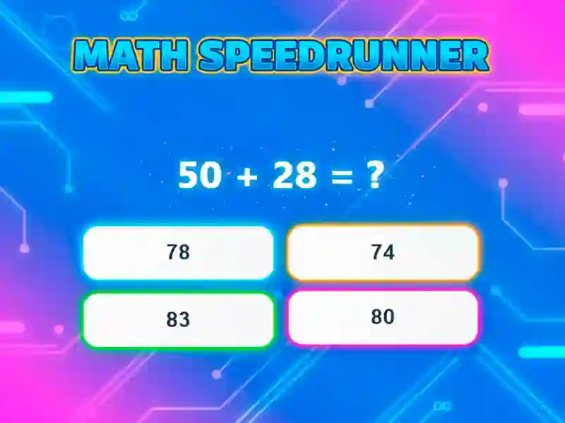 Spel Math Speedrunner aanlyn