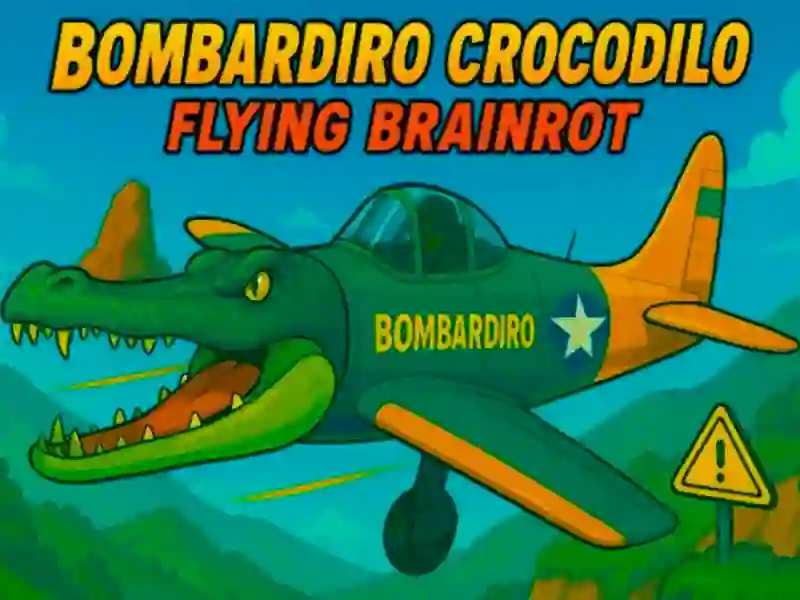Spel Bombardiro Crocodilo Flying Brainrot aanlyn