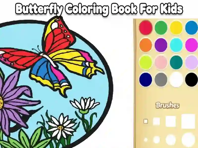 Spel Skoenlapper Inkleurboek Vir Kinders aanlyn Spel Skoenlapper Inkleurboek Vir Kinders aanlyn
