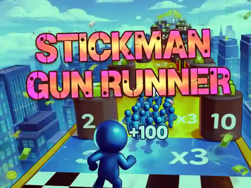 Spel Stickman Gun Runner aanlyn