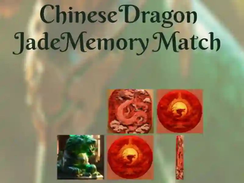Spel Chinese Dragon Jade Memory Match aanlyn